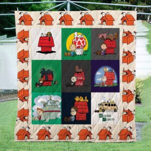 Snoopy Houses 3D Quilt  Quilt